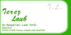 terez laub business card